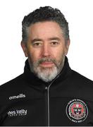 2 March 2023; Physiotherapist Dr Paul Kirwan poses for a portrait during a Bohemians squad portrait session at DCU Sports Complex in Dublin. Photo by Tyler Miller/Sportsfile