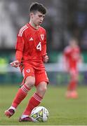 1 March 2023; Harrison Pugh of Wales during the U15 international friendly match between Republic of Ireland and Wales at the Carlisle Grounds in Bray. Photo by Piaras Ó Mídheach/Sportsfile