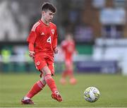 1 March 2023; Harrison Pugh of Wales during the U15 international friendly match between Republic of Ireland and Wales at the Carlisle Grounds in Bray. Photo by Piaras Ó Mídheach/Sportsfile