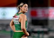 3 March 2023; Kate O'Connor of Ireland after finishing 5th in her heat of the 60m hurdles event in the women's Pentathlon during Day 1 of the European Indoor Athletics Championships at Ataköy Athletics Arena in Istanbul, Türkiye. Photo by Sam Barnes/Sportsfile