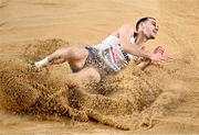 3 March 2023; Jules Pommery of France competes in the Men's long jump qualification during Day 1 of the European Indoor Athletics Championships at Ataköy Athletics Arena in Istanbul, Türkiye. Photo by Sam Barnes/Sportsfile