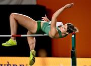 3 March 2023; Kate O'Connor of Ireland competes in the high jump event in the women's Pentathlon during Day 1 of the European Indoor Athletics Championships at Ataköy Athletics Arena in Istanbul, Türkiye. Photo by Sam Barnes/Sportsfile