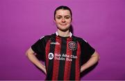 2 March 2023; Kira Bates Crosbie during a Bohemians squad portrait session at DCU Sports Complex in Dublin. Photo by David Fitzgerald/Sportsfile