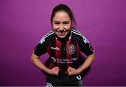 2 March 2023; Rachel Doyle during a Bohemians squad portrait session at DCU Sports Complex in Dublin. Photo by David Fitzgerald/Sportsfile