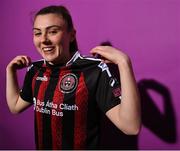 2 March 2023; Mia Dodd during a Bohemians squad portrait session at DCU Sports Complex in Dublin. Photo by David Fitzgerald/Sportsfile