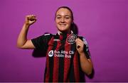 2 March 2023; Katie Lovely during a Bohemians squad portrait session at DCU Sports Complex in Dublin. Photo by David Fitzgerald/Sportsfile