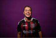 2 March 2023; Sarah Rowe during a Bohemians squad portrait session at DCU Sports Complex in Dublin. Photo by David Fitzgerald/Sportsfile