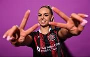 2 March 2023; Katie Burdis during a Bohemians squad portrait session at DCU Sports Complex in Dublin. Photo by David Fitzgerald/Sportsfile
