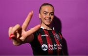 2 March 2023; Ciara Maher during a Bohemians squad portrait session at DCU Sports Complex in Dublin. Photo by David Fitzgerald/Sportsfile