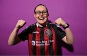 2 March 2023; Aoife Robinson during a Bohemians squad portrait session at DCU Sports Complex in Dublin. Photo by David Fitzgerald/Sportsfile
