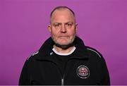 2 March 2023; Assistant Manager Pat Trehys during a Bohemians squad portrait session at DCU Sports Complex in Dublin. Photo by David Fitzgerald/Sportsfile