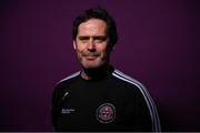 2 March 2023; Manager Sean Byrne during a Bohemians squad portrait session at DCU Sports Complex in Dublin. Photo by David Fitzgerald/Sportsfile