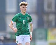 1 March 2023; Brody Lee of Republic of Ireland during the U15 international friendly match between Republic of Ireland and Wales at the Carlisle Grounds in Bray. Photo by Piaras Ó Mídheach/Sportsfile