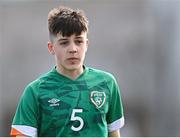 1 March 2023; Oisin McDonagh of Republic of Ireland during the U15 international friendly match between Republic of Ireland and Wales at the Carlisle Grounds in Bray. Photo by Piaras Ó Mídheach/Sportsfile