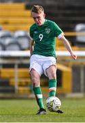 1 March 2023; Michael Noonan of Republic of Ireland during the U15 international friendly match between Republic of Ireland and Wales at the Carlisle Grounds in Bray. Photo by Piaras Ó Mídheach/Sportsfile