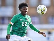 1 March 2023; Ade Solanke of Republic of Ireland during the U15 international friendly match between Republic of Ireland and Wales at the Carlisle Grounds in Bray. Photo by Piaras Ó Mídheach/Sportsfile