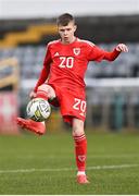 1 March 2023; Will Grainger of Wales during the U15 international friendly match between Republic of Ireland and Wales at the Carlisle Grounds in Bray. Photo by Piaras Ó Mídheach/Sportsfile