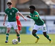 1 March 2023; Ade Solanke of Republic of Ireland during the U15 international friendly match between Republic of Ireland and Wales at the Carlisle Grounds in Bray. Photo by Piaras Ó Mídheach/Sportsfile