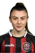 2 March 2023; Mia Dodd poses for a portrait during a Bohemians squad portrait session at DCU Sports Complex in Dublin. Photo by Tyler Miller/Sportsfile