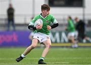 3 March 2023; Jim Devlin of Gonzaga College during the Bank of Ireland Leinster Schools Junior Cup Quarter-Final match between Terenure College and Gonzaga College at Energia Park in Dublin. Photo by Harry Murphy/Sportsfile
