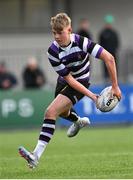 3 March 2023; Alvaro Swords of Terenure College during the Bank of Ireland Leinster Schools Junior Cup Quarter-Final match between Terenure College and Gonzaga College at Energia Park in Dublin. Photo by Harry Murphy/Sportsfile