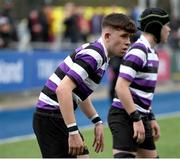 3 March 2023; Niall Fallon of Terenure College during the Bank of Ireland Leinster Schools Junior Cup Quarter-Final match between Terenure College and Gonzaga College at Energia Park in Dublin. Photo by Giselle O'Donoghue/Sportsfile