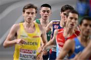 4 March 2023; Darragh McElhinney of Ireland, competes in the men's 3000m heat during Day 2 of the European Indoor Athletics Championships at Ataköy Athletics Arena in Istanbul, Türkiye. Photo by Sam Barnes/Sportsfile