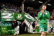 3 March 2023; Markus Poom of Shamrock Rovers before the SSE Airtricity Men's Premier Division match between Shamrock Rovers and Derry City at Tallaght Stadium in Dublin. Photo by Seb Daly/Sportsfile