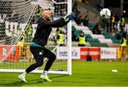 3 March 2023; Shamrock Rovers goalkeeper Alan Mannus before the SSE Airtricity Men's Premier Division match between Shamrock Rovers and Derry City at Tallaght Stadium in Dublin. Photo by Seb Daly/Sportsfile