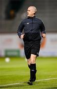3 March 2023; Assistant referee Allen Lynch before the SSE Airtricity Men's Premier Division match between Shamrock Rovers and Derry City at Tallaght Stadium in Dublin. Photo by Seb Daly/Sportsfile
