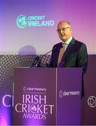 3 March 2023; Cricket Ireland CEO Warren Deutrom during the 2023 Irish Cricket Awards at The Marker Hotel in Dublin. Photo by Matt Browne/Sportsfile