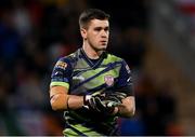 3 March 2023; Derry City goalkeeper Brian Maher during the SSE Airtricity Men's Premier Division match between Shamrock Rovers and Derry City at Tallaght Stadium in Dublin. Photo by Stephen McCarthy/Sportsfile