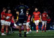 3 March 2023; RG Snyman of Munster takes to the field after replacing Jean Kleyn during the United Rugby Championship match between Munster and Scarlets at Musgrave Park in Cork. Photo by Tom Beary/Sportsfile