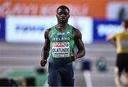 4 March 2023; Israel Olatunde of Ireland, competes in the men's 60m semi-final during Day 2 of the European Indoor Athletics Championships at Ataköy Athletics Arena in Istanbul, Türkiye. Photo by Sam Barnes/Sportsfile