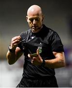 3 March 2023; Referee Arnold Hunter during the SSE Airtricity Men's Premier Division match between Shelbourne and Bohemians at Tolka Park in Dublin. Photo by Tyler Miller/Sportsfile