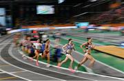 4 March 2023; Laura Muir of Great Britain, second from right, competes in the Women's 1500m final during Day 2 of the European Indoor Athletics Championships at Ataköy Athletics Arena in Istanbul, Türkiye. Photo by Sam Barnes/Sportsfile