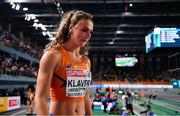 4 March 2023; Lieke Klaver of Netherlands before competing in the Women's 400m final during Day 2 of the European Indoor Athletics Championships at Ataköy Athletics Arena in Istanbul, Türkiye. Photo by Sam Barnes/Sportsfile