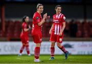 4 March 2023; Emma Hansberry of Sligo Rovers after scoring her side's first goal during the SSE Airtricity Women's Premier Division match between Sligo Rovers and Shamrock Rovers at The Showgrounds in Sligo. Photo by Seb Daly/Sportsfile