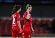 4 March 2023; Emma Hansberry of Sligo Rovers after scoring her side's first goal during the SSE Airtricity Women's Premier Division match between Sligo Rovers and Shamrock Rovers at The Showgrounds in Sligo. Photo by Seb Daly/Sportsfile