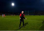 4 March 2023; Derry manager Rory Gallagher celebrates at the final whistle of the Allianz Football League Division 2 match between Derry and Dublin at Celtic Park in Derry. Photo by Ramsey Cardy/Sportsfile