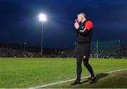 4 March 2023; Derry manager Rory Gallagher during the Allianz Football League Division 2 match between Derry and Dublin at Celtic Park in Derry. Photo by Ramsey Cardy/Sportsfile