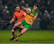 4 March 2023; Dáire Ó Baoill of Donegal in action against Callum Cumiskey of Armagh during the Allianz Football League Division 1 match between Armagh and Donegal at Box-It Athletic Grounds in Armagh. Photo by Piaras Ó Mídheach/Sportsfile