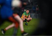 4 March 2023; Dáire Ó Baoill of Donegal looks on as children race onto the pitch after his side's defeat in the Allianz Football League Division 1 match between Armagh and Donegal at Box-It Athletic Grounds in Armagh. Photo by Piaras Ó Mídheach/Sportsfile