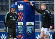 4 March 2023; Jamie Osborne of Leinster and Leinster sports scientist Jack O'Brien during the United Rugby Championship match between Edinburgh and Leinster at The Dam Health Stadium in Edinburgh, Scotland. Photo by Harry Murphy/Sportsfile