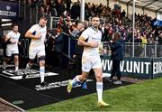 4 March 2023; Dave Kearney of Leinster runs out before the United Rugby Championship match between Edinburgh and Leinster at The Dam Health Stadium in Edinburgh, Scotland. Photo by Harry Murphy/Sportsfile