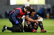 4 March 2023; Viliame Mata of Edinburgh receives treatment during the United Rugby Championship match between Edinburgh and Leinster at The Dam Health Stadium in Edinburgh, Scotland. Photo by Harry Murphy/Sportsfile