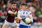 5 March 2023; Stephen O’Hanlon of Monaghan in action against Eoghan Kelly of Galway during the Allianz Football League Division 1 match between Galway and Monaghan at Pearse Stadium in Galway. Photo by Seb Daly/Sportsfile