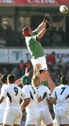 12 June 2004; Anthony Foley, Ireland, takes the ball in the lineout against South Africa. South Africa Tour June 2004, South Africa v Ireland, Vodacompark, Bloemfontein, Free State, South Africa. Picture credit; Matt Browne / SPORTSFILE