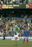 12 June 2004; A dejected Alan Quinlan, Ireland, after the final whistle. South Africa Tour June 2004, South Africa v Ireland, Vodacompark, Bloemfontein, Free State, South Africa. Picture credit; Matt Browne / SPORTSFILE