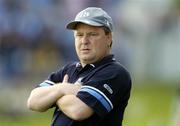 12 June 2004; Dublin manager Tommy Lyons watches the last few minutes of the game. Bank of Ireland Football Championship Qualifier, Round 1, Dublin v London, Parnell Park, Dublin. Picture credit; Ray McManus / SPORTSFILE